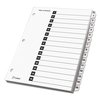 Cardinal Table of Contents Index 8-1/2 x 11", White, PK15 61513